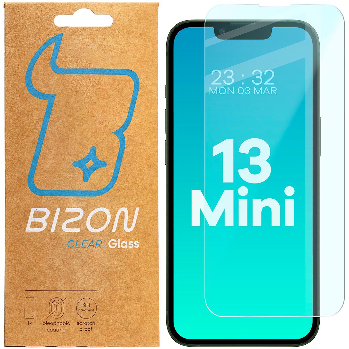 Szkło hartowane Bizon Glass Clear do iPhone 13 Mini